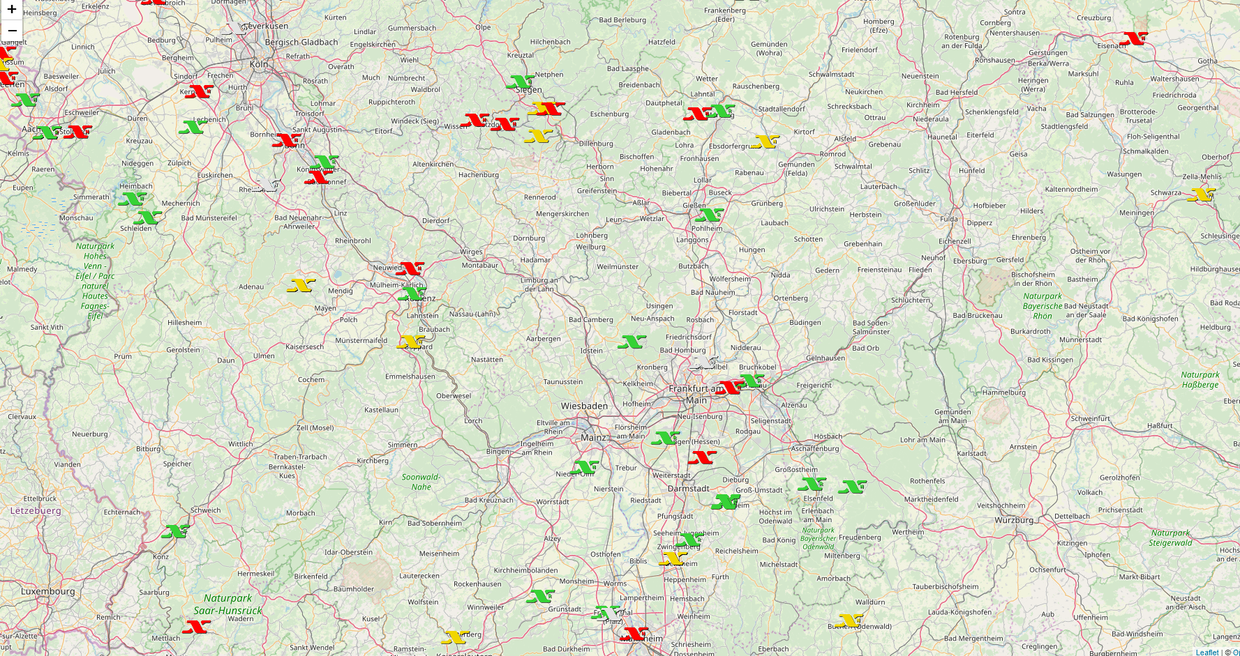 Ausscnitt aus der Node-Karte